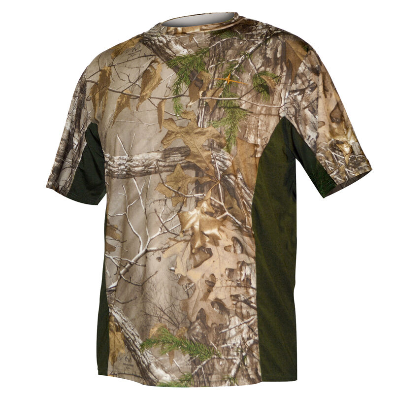 Habit Men's Performance Short-Sleeve Tee - Camo with Side Inserts image number 1