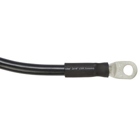 Ancor Premium Black Battery Cable Assembly, 4 AWG Wire, 5/16" Stud, 18"