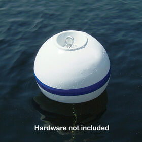 Sur-Moor Shackle Buoy with Rope Nest White 2-1/2" Tube diameter