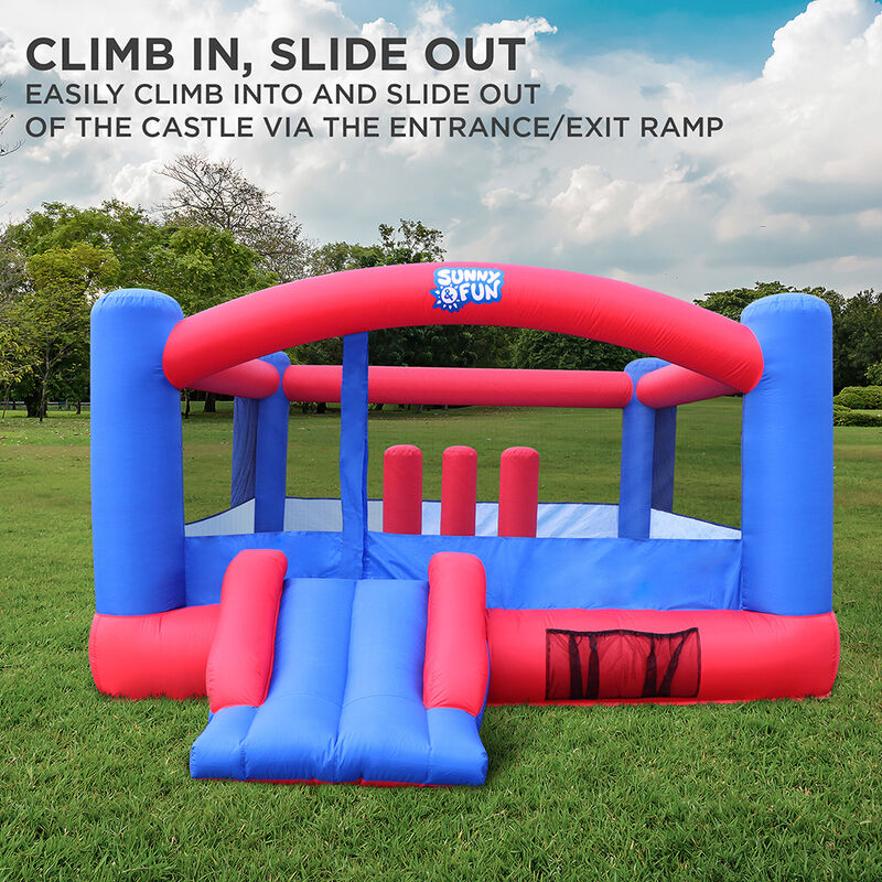 Sunny & Fun Inflatable Bouncy Castle with Built-In Posts image number 4