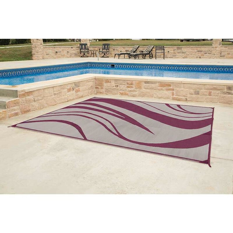 Reversible Wave Design Patio Mat image number 32
