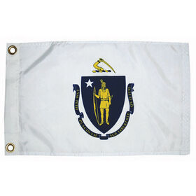 Massachusetts State Flag, 12" x 18"
