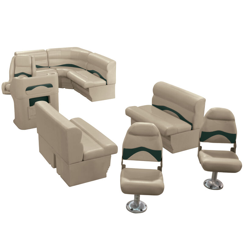 Toonmate Premium Pontoon Furniture Package 68" Rear Entry Complete Fishing Group image number 3