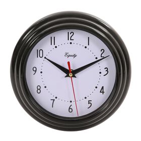 Black Wall Clock, 8"