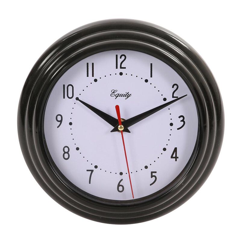Black Wall Clock, 8&quot; image number 1