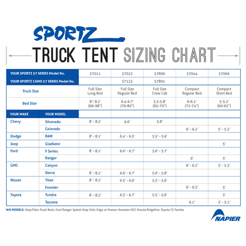 Napier Sportz Truck Tent 57 Series, Compact Regular Bed image number 11