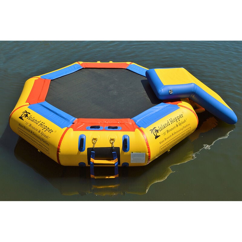 Island Hopper 10' Bounce-N-Splash Bouncer With Slide image number 3