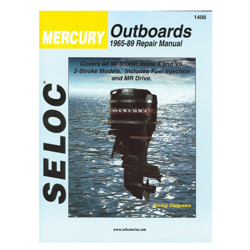 Seloc Outboard Repair Manual for Mercury '65 - '89, 90-300 hp image number 1