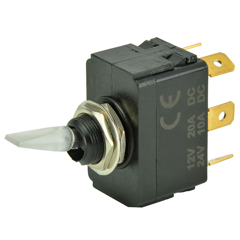 BEP SPDT Lighted Toggle Switch, On/Off/On image number 1