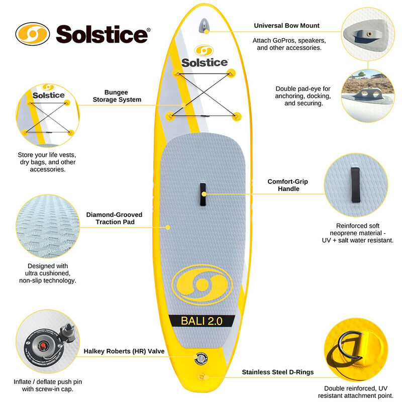 Solstice Bali 2.0 Inflatable SUP, 10'6" image number 5