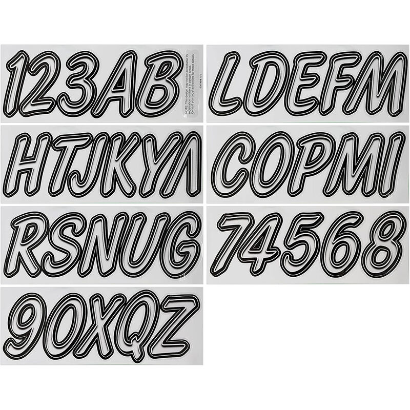 Hardline 400 Series Boat Lettering image number 1