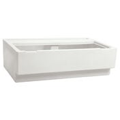 Toonmate Deluxe Pontoon Left-Side Corner Couch Base - White