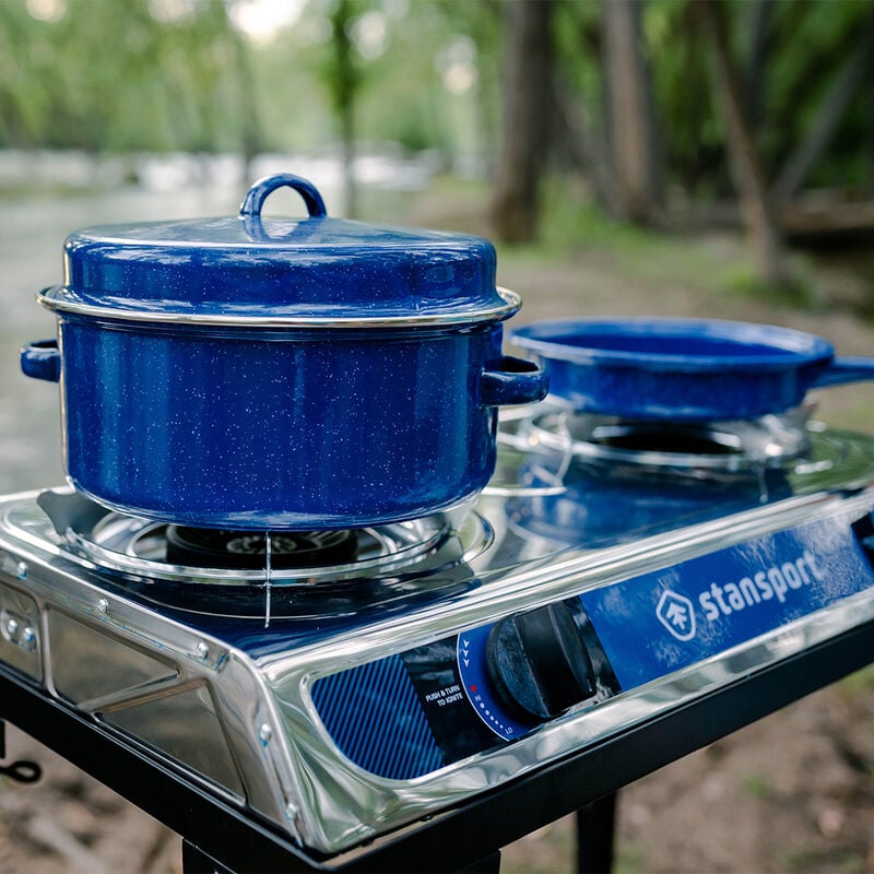 Stansport Enamel 5-Quart Cook Pot with Lid image number 5