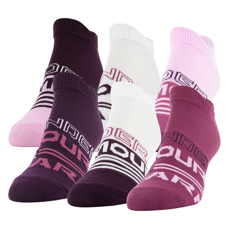Under Armour Women's Essential No Show Socks, 6-Pack image number 4