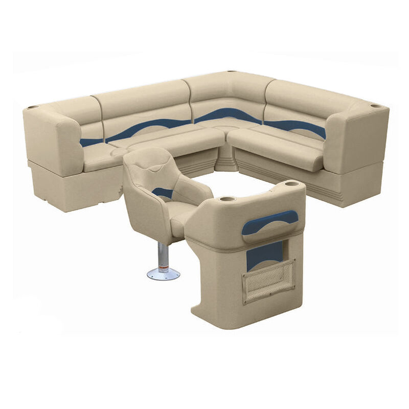 Toonmate Premium Pontoon Furniture Package, Complete Rear L Group image number 4