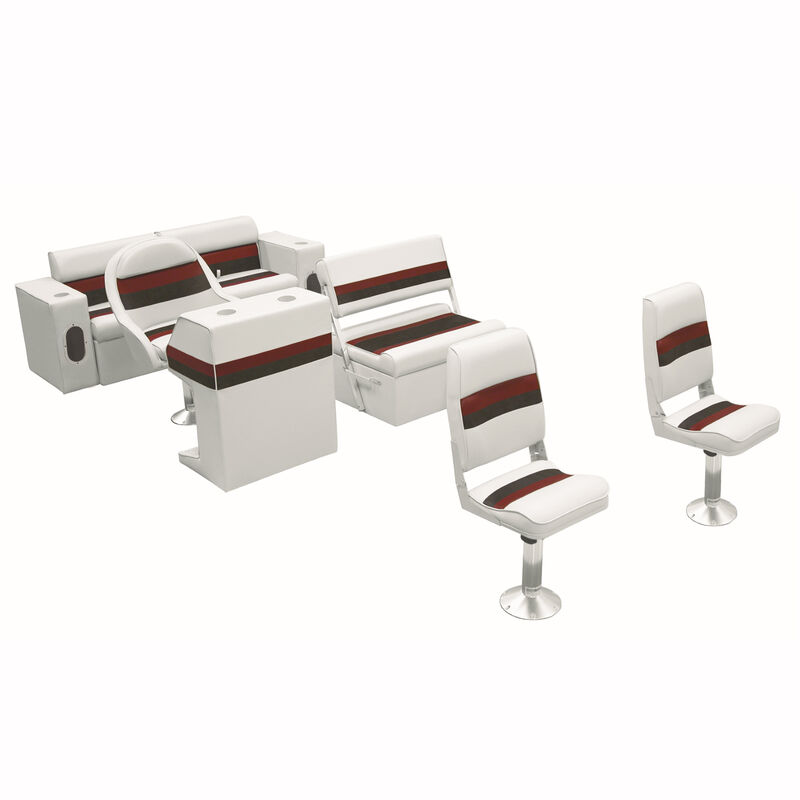 Toonmate Deluxe Pontoon Furniture w/Classic Base (no toe kick) - Fishing Package image number 1