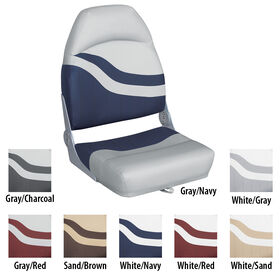Wise Weekender Series Fish 'N Ski Boat High-Back Fold-Down Seat