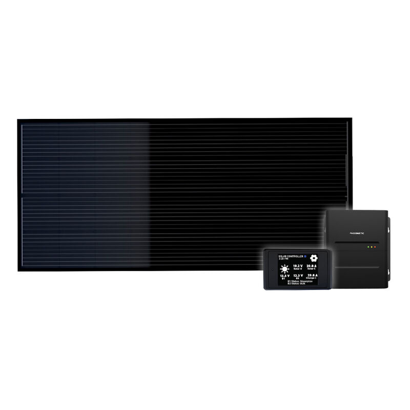 Dometic Go Power! 215W Obsidian Wired For Solar Kit with 30A MPPT Controller and PowerTrak Screen