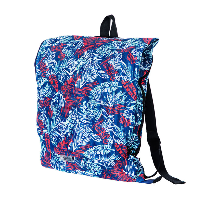 CGear Transitional Sand-Free Backpack and Personal Mat, Blue Floral image number 1