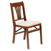 Urn Back Folding Chair, Fruitwood