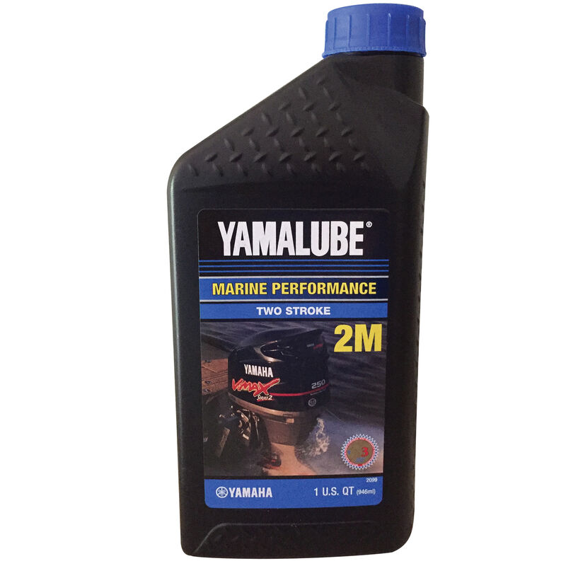 Yamaha Yamalube 2M 2-Stroke Outboard Engine Oil, Quart image number 1