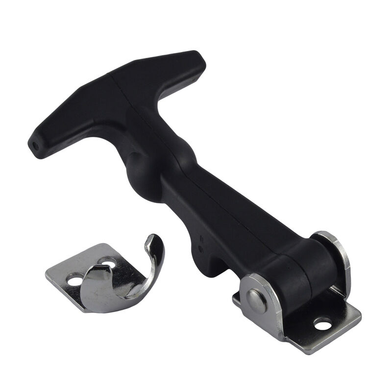 One-Piece Flexible Handle Latch, Rubber/Stainless Steel, Front Mount image number 1