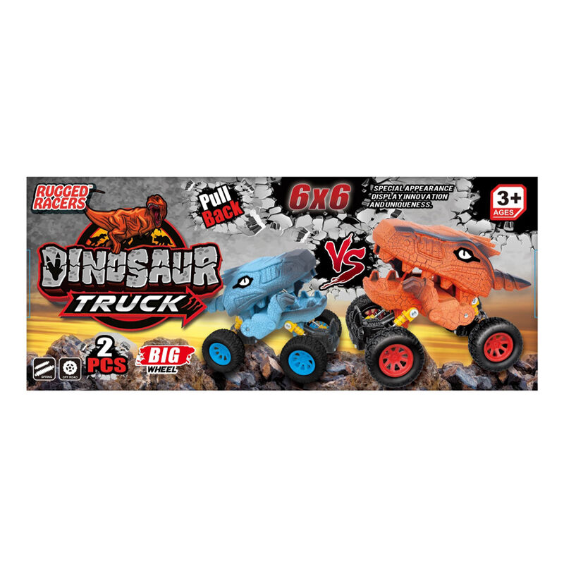 Rugged Racers Dinosaur Pull Back Combo Trucks image number 2