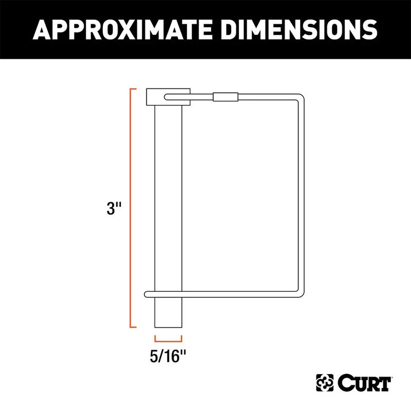 CURT 25010 5/16" Safety Pin image number 2