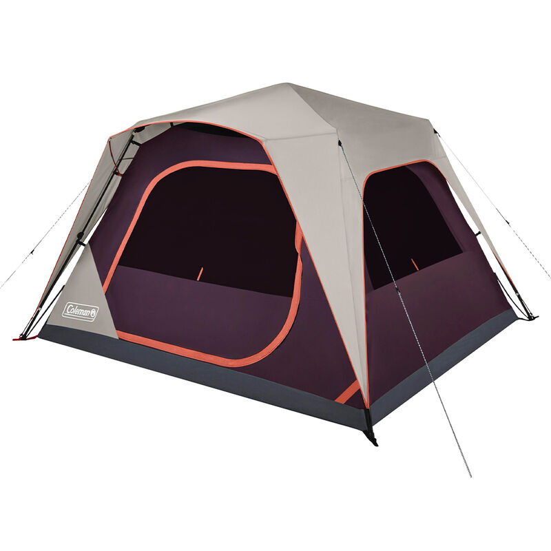 Coleman Skylodge 6-Person Instant Camping Tent, Blackberry image number 1