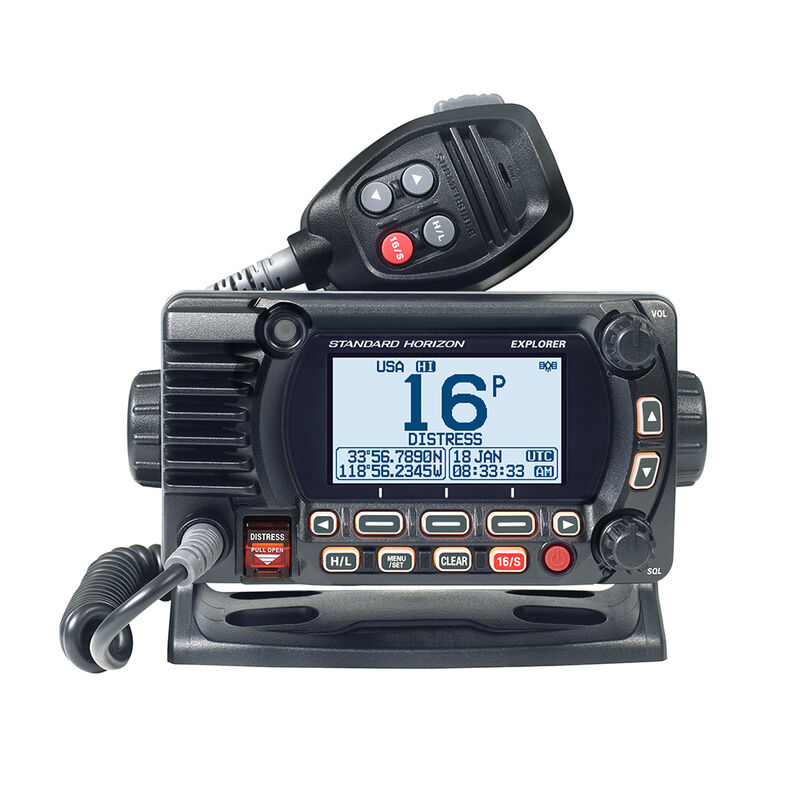 Standard Horizon GX1800G Fixed Mount VHF w/ GPS - Black image number 1