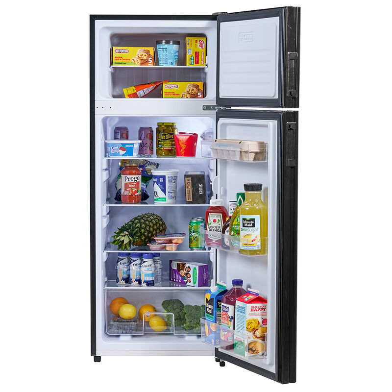 Invision 8CU Top Mount Freezer RV Refrigerator&mdash;Black (Right) image number 4