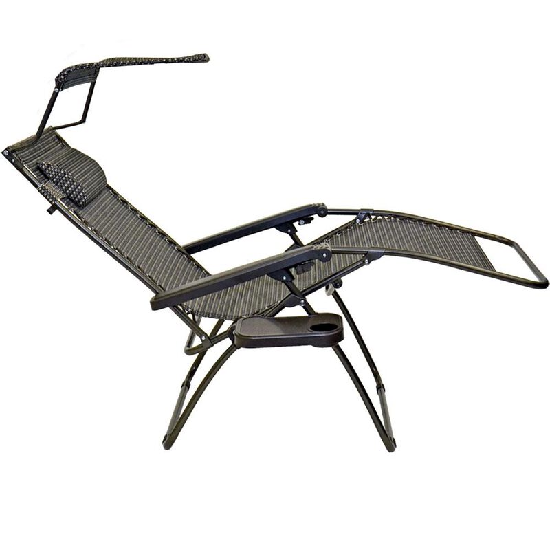 Venture Forward Mesh Extra-Wide Zero Gravity Recliner with Canopy image number 2
