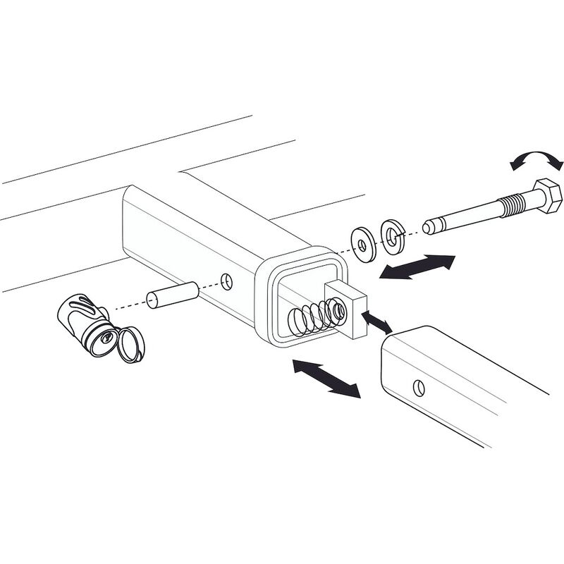 Lets Go Aero SHP2040-XL Silent 2.5 Inch Hitch Pin image number 7
