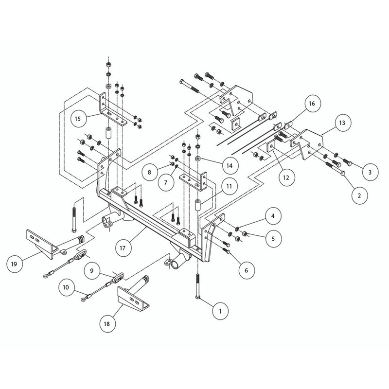 Roadmaster Crossbar Style Baseplate Kit—2008-2015 Smart Fortwo (52285-1)