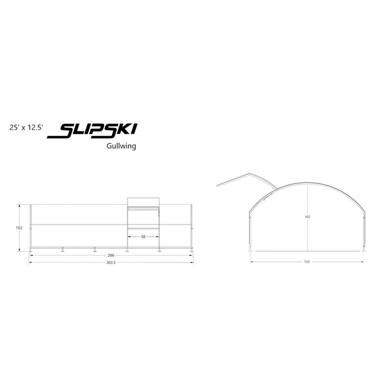 SlipSki Gull Wing Boat Slip Cover image number 3