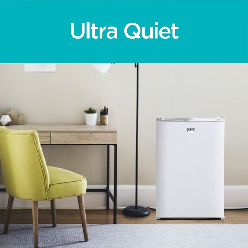 Black+Decker 4.3 cu. ft. Mini Refrigerator with Freezer, White image number 8