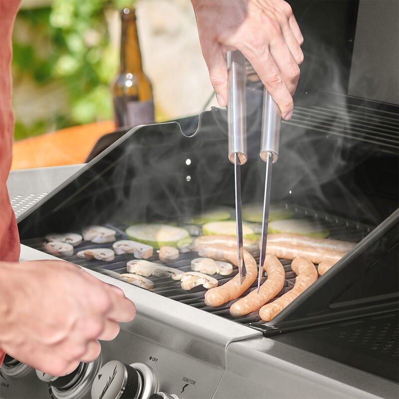 Royal Gourmet 4-Burner Propane Gas Grill with 2 Side Shelves image number 13