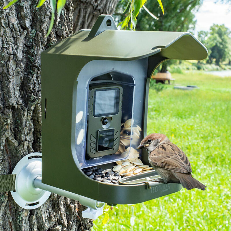 Technaxx TX-165 Wireless Outdoor Birdcam Camera with Food Dispenser image number 6