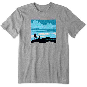 Life Is Good Men's Wordy Hike Short-Sleeve Crusher Tee
