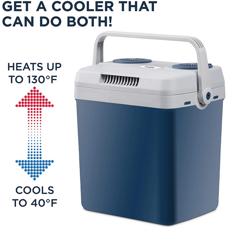 Ivation 25L Portable Electric Cooler and Warmer, Blue image number 4