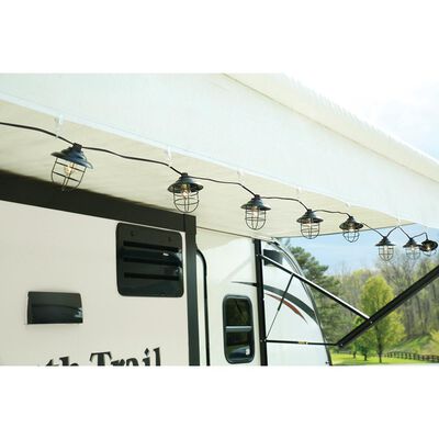 Metal Cage Lights, 10&rsquo;, 10 Bulbs