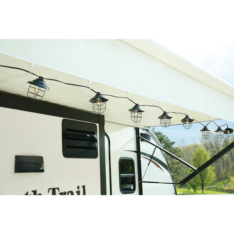 Metal Cage Lights, 10&rsquo;, 10 Bulbs image number 1