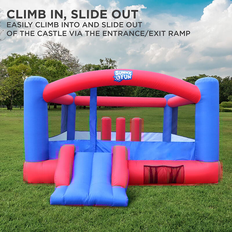 Sunny & Fun Inflatable Bouncy Castle with Built-In Posts image number 4