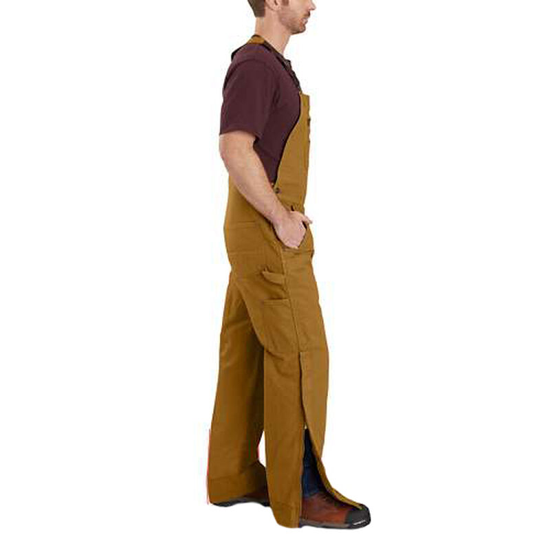 Carhartt Men's Quilt Lined Duck Bib Overalls image number 3