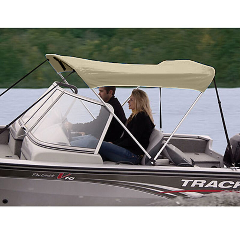 Shademate Polyester 2-Bow Bimini Top, 5'6"L x 42"H, 61"-66" Wide image number 7
