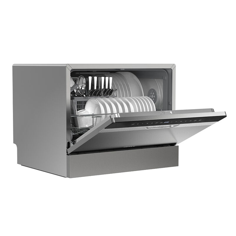 CONTOURE Compact Countertop or Built-In Dishwasher, Titanium image number 3