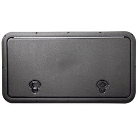 DPI Marine DPF Black Flush Series Hatch Door, 11" x 19" O.D. frame