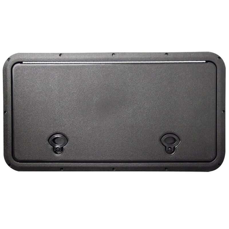 DPI Marine DPF Black Flush Series Hatch Door, 11" x 19" O.D. frame image number 1