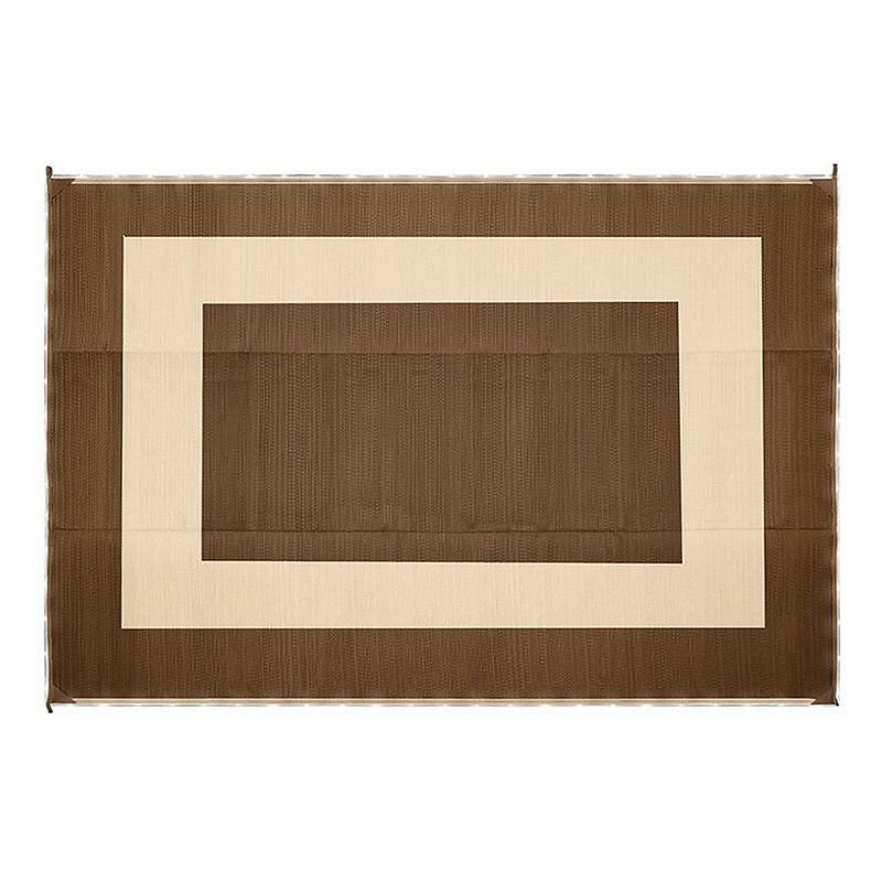 LED Illuminated Patio Mat, 9' x 12', Brown image number 1