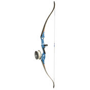 Fin-Finder Bank Runner Bowfishing Recurve Bow Package, Blue, 58